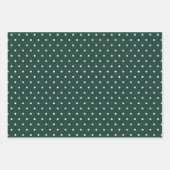 農家モダン休日ダークグリーン ラッピングペーパーシート (正面3)