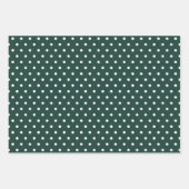 農家モダン休日ダークグリーン ラッピングペーパーシート (正面3)