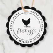 農家モダン生卵ラベル フェイバータグ (正面)