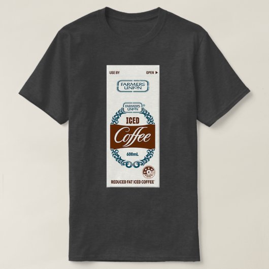 農家ユニオンアイスコーヒールロング Tシャツ (デザイン正面)