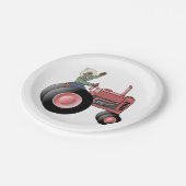 農家ライディングアトラクター紙プレート ペーパープレート (アングル)