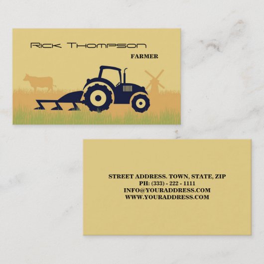 農家ランドウナーハスバンドマン耕作者カード 名刺 (正面/裏面)