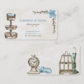 農家レトロヴィンテージが宝を見つける 名刺 (正面/裏面)