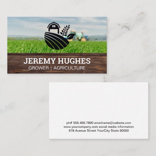農家ロゴ | 農業 | 栽培者 名刺 (正面/裏面)