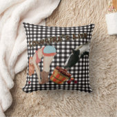 農家ヴィンテージ女性のカーボーイの生活ピンナップ枕 クッション (ブランケット)