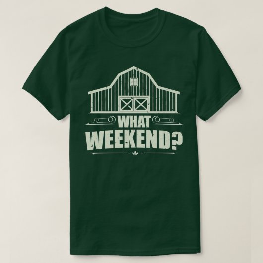 農家ー週末 Tシャツ (デザイン正面)