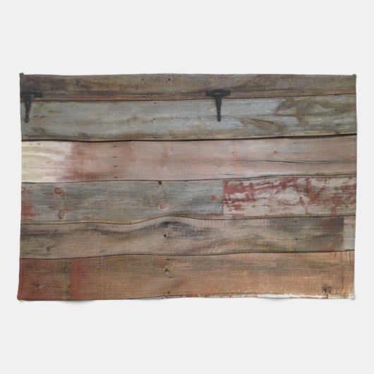 農家初期の西部の田舎の納屋 キッチンタオル (横)