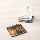 農家博物館干し草のベールと納屋のカボチャ コースター (右側)