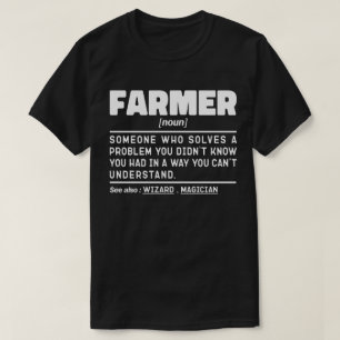 農家名詞定義クール農業の恋人の一致 Tシャツ