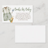 農家地元で育った赤ちゃんシャワーベビー本 エンクロージャーカード (正面/裏面)