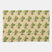 農家大根カブ植物園芸パターン キッチンタオル (横)