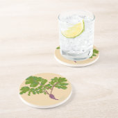 農家大根カブ植物園芸 コースター (側面)