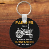 農家定義優れた人物 キーホルダー (正面)