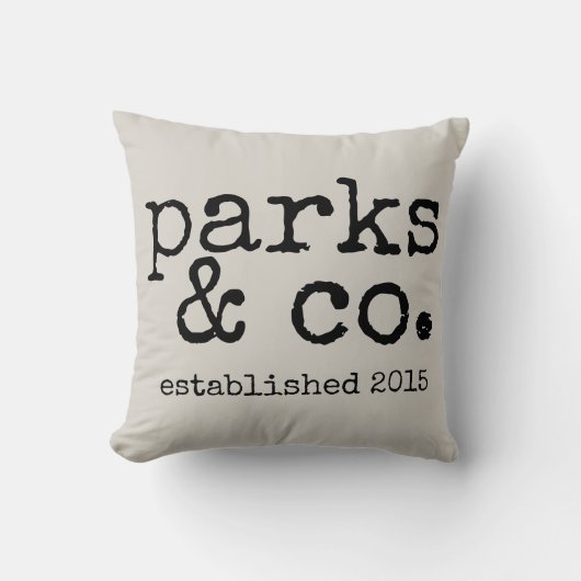 農家家族の名前入りな枕 クッション (正面)