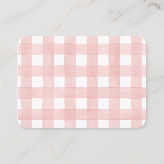 農家市場が女の子のための本の赤ちゃんシャワーをもたらす エンクロージャーカード (裏面)