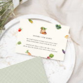 農家市場で地元で育てられた赤ちゃんシャワー用の本 エンクロージャーカード