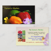 農家市場の名刺テンプレート 名刺 (正面/裏面)