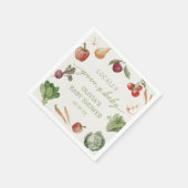 農家市場の地元で育った赤ちゃんシャワーナプキン スタンダードカクテルナプキン (角)