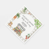 農家市場の地元で育った赤ちゃんシャワー スタンダードランチョンナプキン (角)