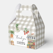 農家市場の地元で育った赤ちゃんシャワー フェイバーボックス (裏面サイド)