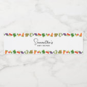 農家市場の地元で育った赤ちゃんシャワー ペットボトルラベル (シングルラベル)