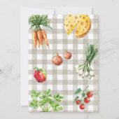 農家市場の地元で育った赤ちゃんシャワー 招待状 (裏面)