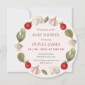 農家市場の地元で育った赤ちゃんシャワー 招待状 (正面)
