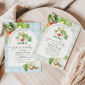 農家市場の地元で育った赤ちゃんシャワー 招待状