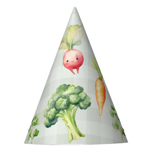 農家市場の子供の誕生日が地元で育った パーティーハット (正面)