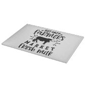 農家市場の生乳 カッティングボード (角)