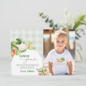 農家市場の誕生日の写真サンキューカード 招待状 (スタンド正面)
