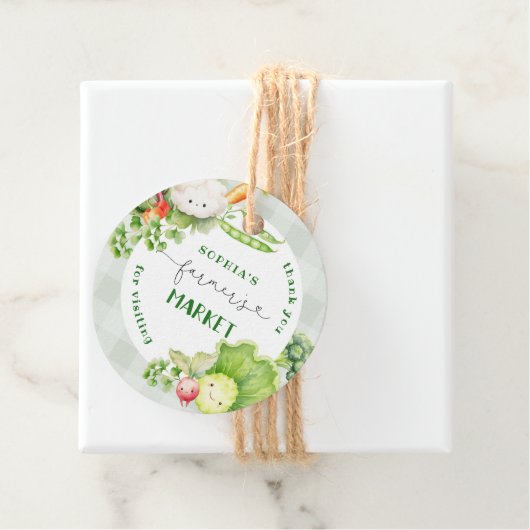 農家市場の誕生日を訪れてありがとう フェイバータグ (インサイチュ)