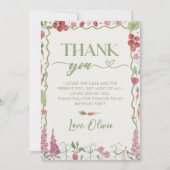 農家市場の誕生日サンキューカード サンキューカード (正面)