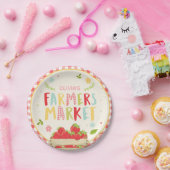 農家市場の誕生日紙プレートイチゴ ペーパープレート (パーティー)