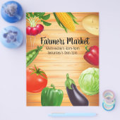 農家市場の販売促進チラシ チラシ (シングル)