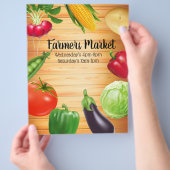 農家市場の販売促進チラシ チラシ (手)