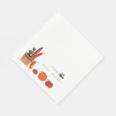 農家市場の赤ちゃんシャワー スタンダードランチョンナプキン (角)