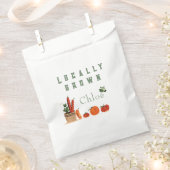 農家市場の赤ちゃんシャワー フェイバーバッグ (クリップ留めされた状態)