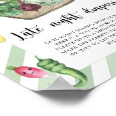 農家市場の赤ちゃんシャワー – 深夜おむつ ポスター (角)