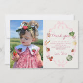 農家市場の野菜の写真サンキューカード サンキューカード (正面)