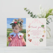 農家市場の野菜の写真サンキューカード サンキューカード (スタンド正面)