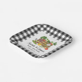 農家市場の野菜クレームジンガム赤ちゃんシャワー ペーパープレート (傾斜あり)