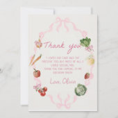 農家市場の野菜サンキューカード サンキューカード (正面)