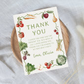 農家市場の野菜誕生日サンキューカード サンキューカード