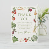 農家市場の野菜誕生日サンキューカード サンキューカード (スタンド正面)