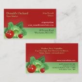 農家市場の食料品の名刺 名刺 (正面/裏面)