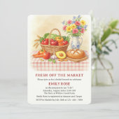 農家市場は市場から新たにブライダルシャワー 招待状 (スタンド正面)