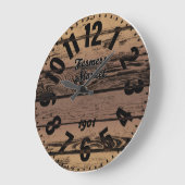 農家市場アンティーク大時計 ラージ壁時計 (傾斜)