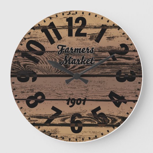 農家市場アンティーク大時計 ラージ壁時計 (正面)
