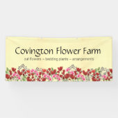 農家市場カスタムフラワーファームバナー 横断幕 (横)